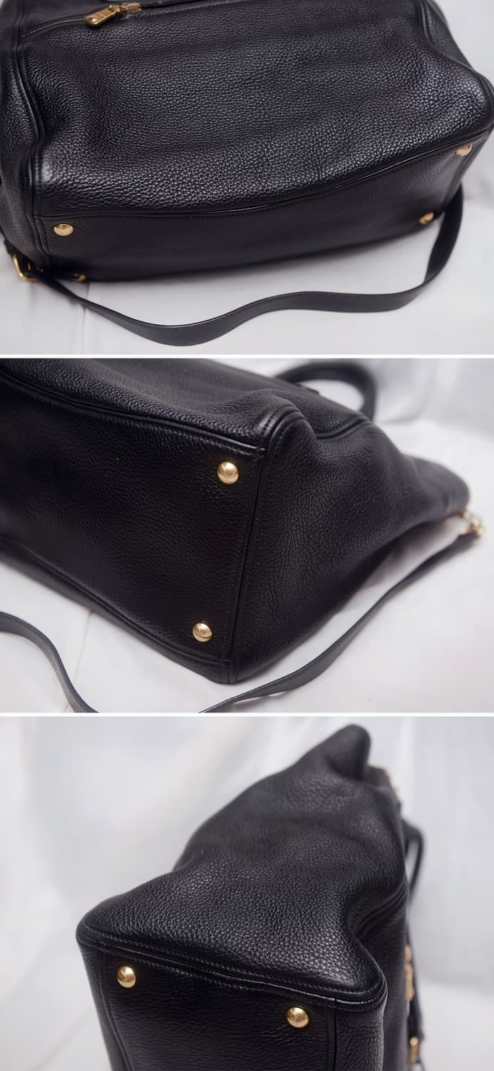 미우미우 (miu miu) 비텔로 카리브 금장 블랙 2웨이 빅토트.숄더백 상품이미지8