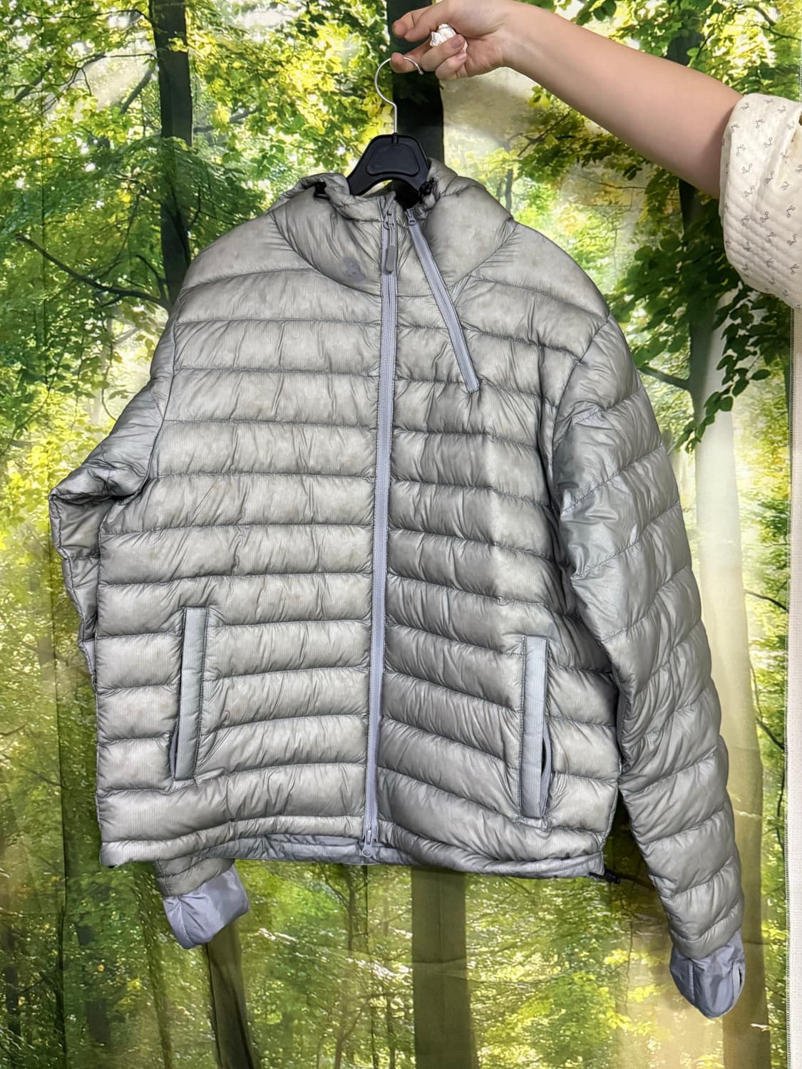 산산기어 서픽스 푸퍼 자켓 그레이 - 24FW 상품이미지2