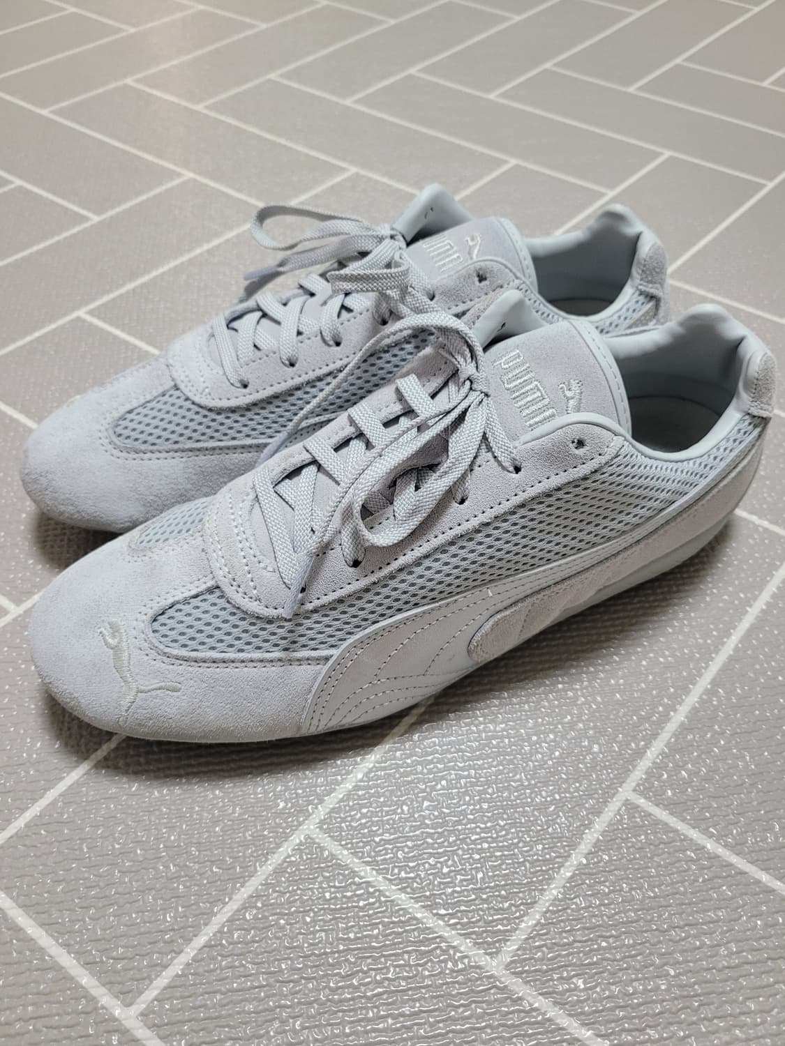 2회착) 푸마 스피드캣 프리미엄 라이트그레이 실버 275 상품이미지3