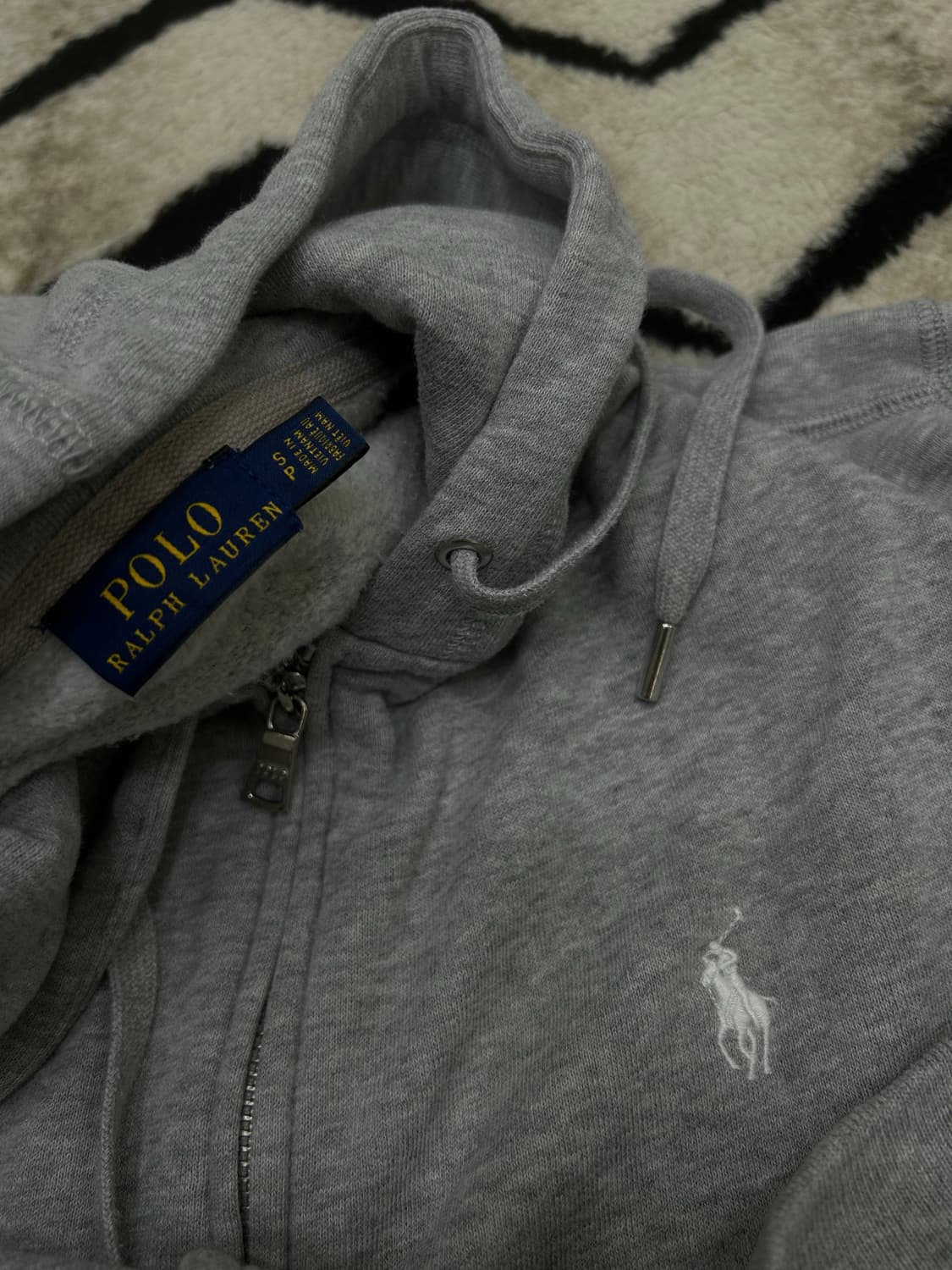 [S]폴로랄프로렌 트임 후드집업/그레이/기모 상품이미지6