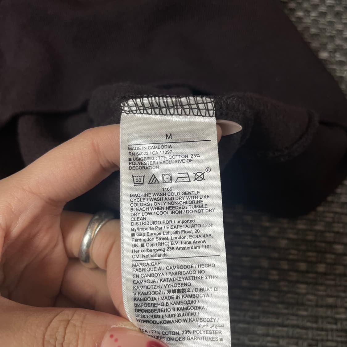 GAP 갭 딥브라운 후드티 M 상품이미지7