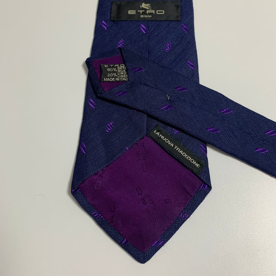 에트로(ETRO) 혼방 명품넥타이 A+등급 9.7cm 상품이미지6