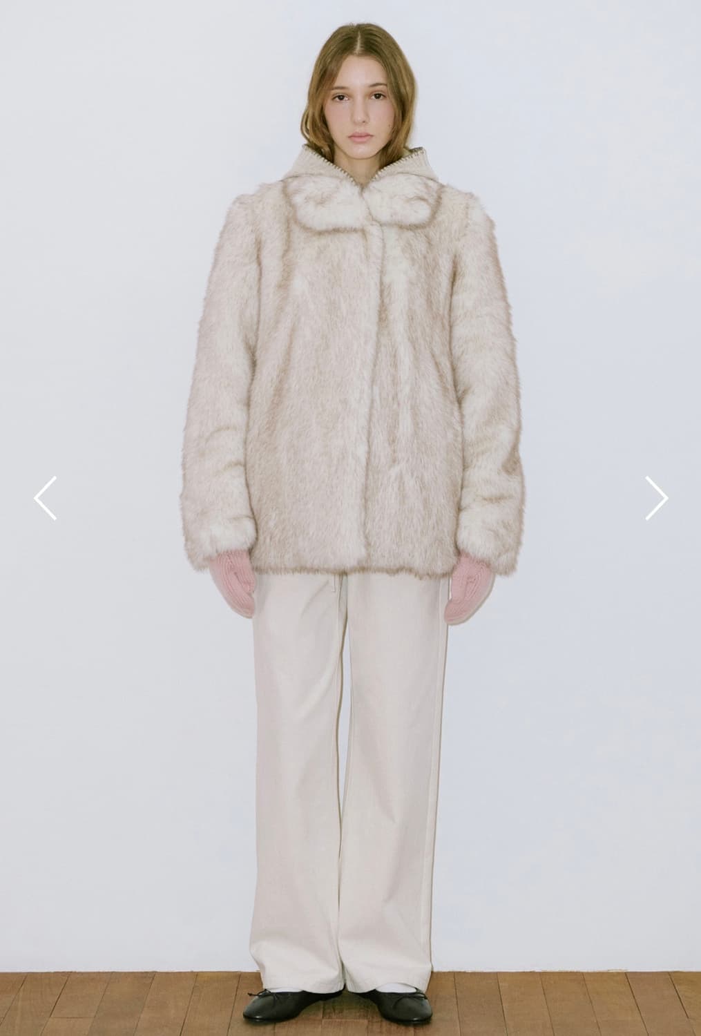 (택o)시눈 퍼자켓 아이보리 상품이미지2