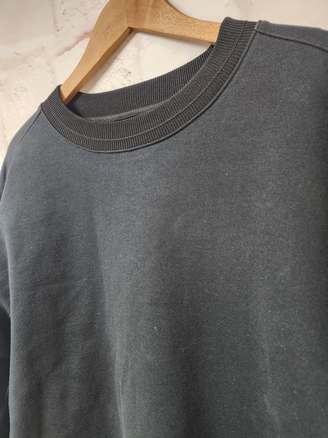 시스템옴므 블랙 맨투맨 티셔츠 상품이미지8