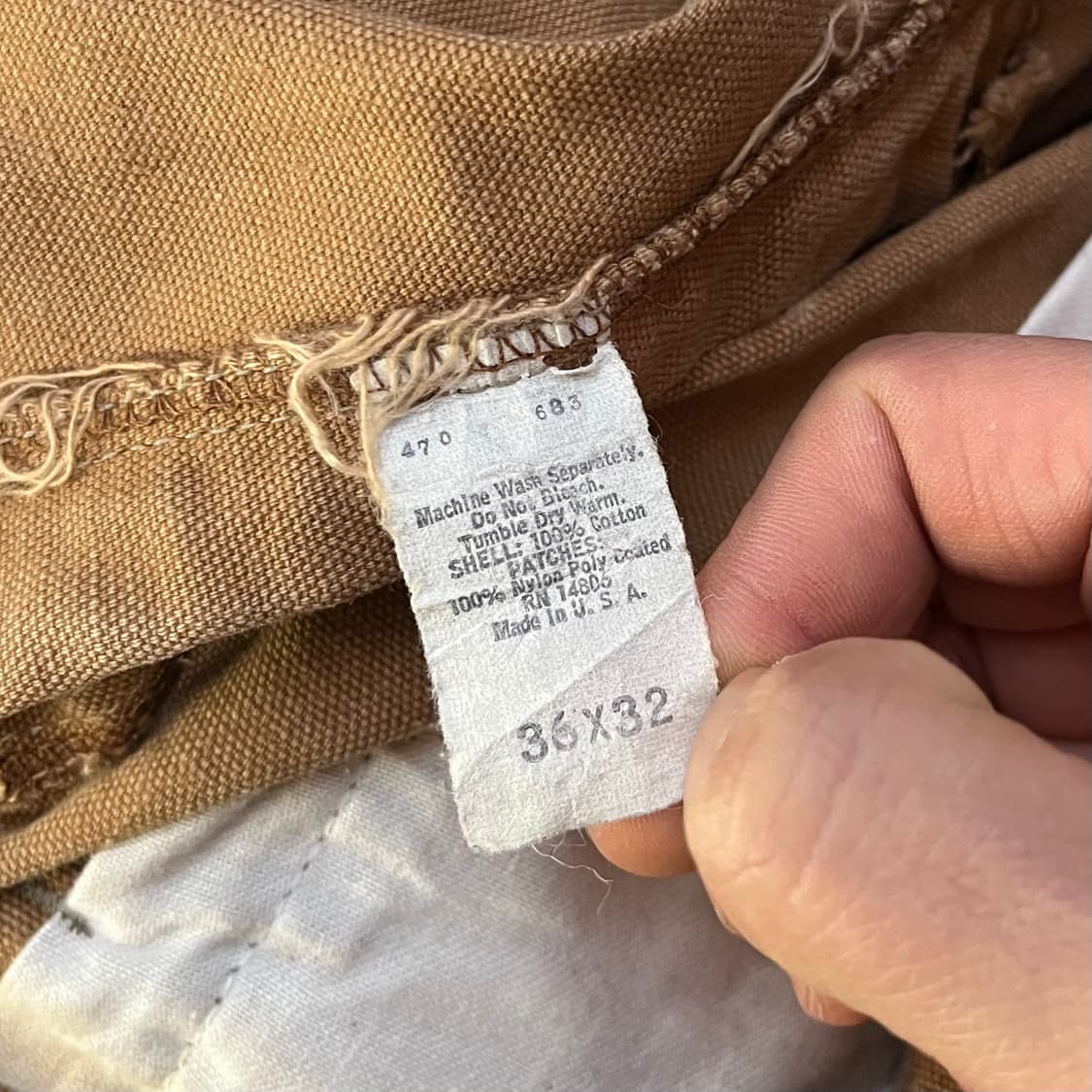 80s Carhartt 더블니 팬츠 (34“) 상품이미지8