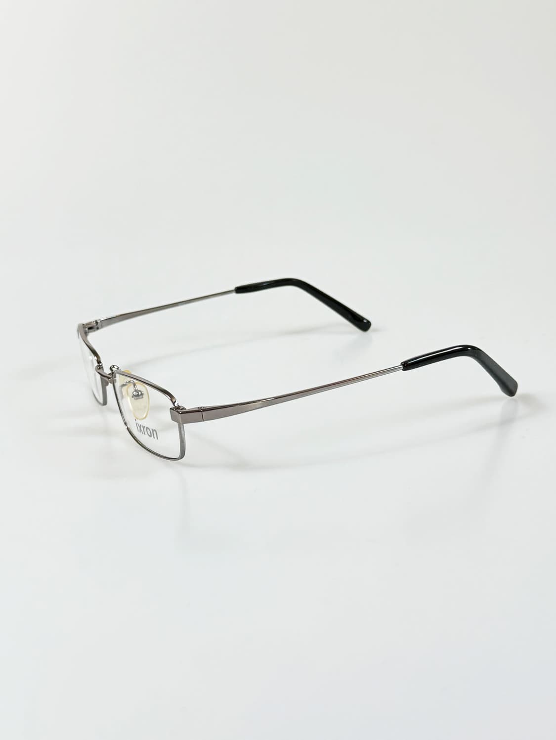 90s IXRON 건메탈 슬림 스퀘어 긱시크 빈티지 안경 상품이미지3