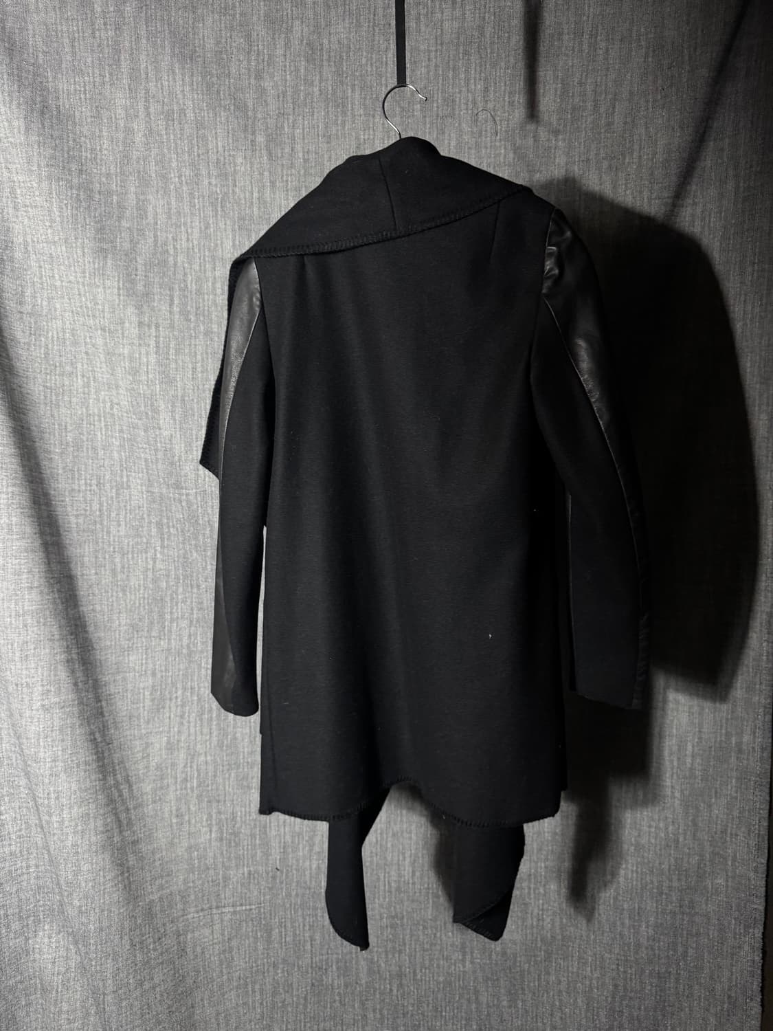 올세인츠 암 레더 비대칭 드레이프 가디건 상품이미지2