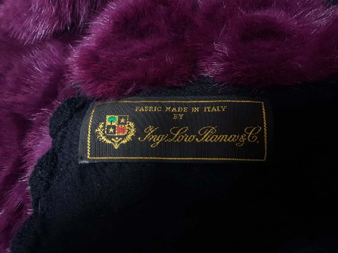 LORO PIANA 로로피아나원단 와인핏 퍼플 장미니팅 밍크자켓 F 상품이미지10