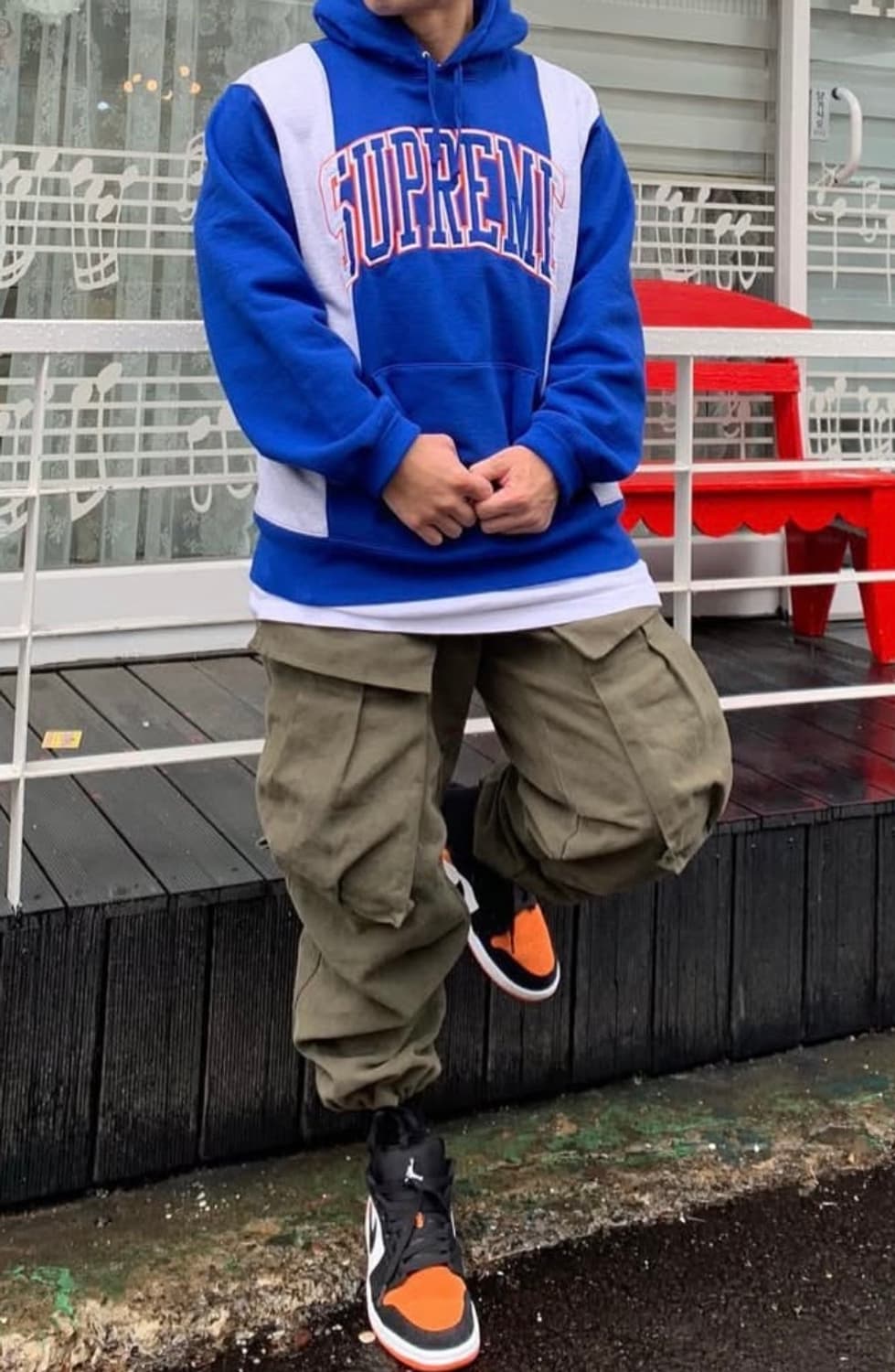 카키색 카고 팬츠 (30-32 추천 착용사진첨부) 상품이미지2