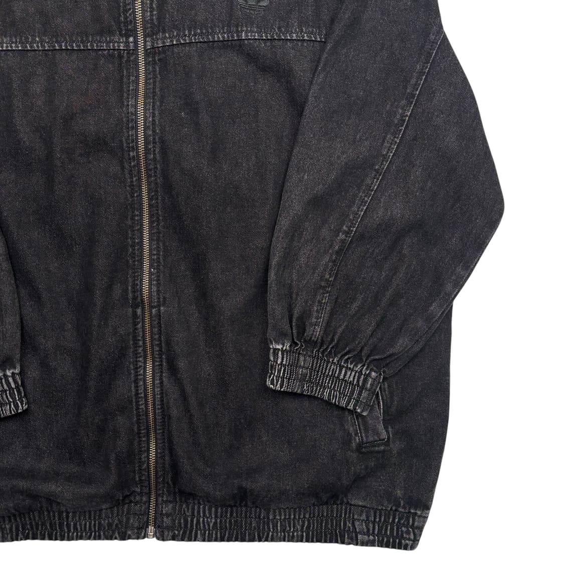 아디다스 아디컬러 데님 흑청 파이어버드 트랙탑 자켓 L 상품이미지3