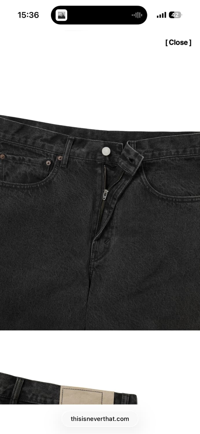 디스이즈네버댓 레귤러진 블랙(L) 상품이미지2