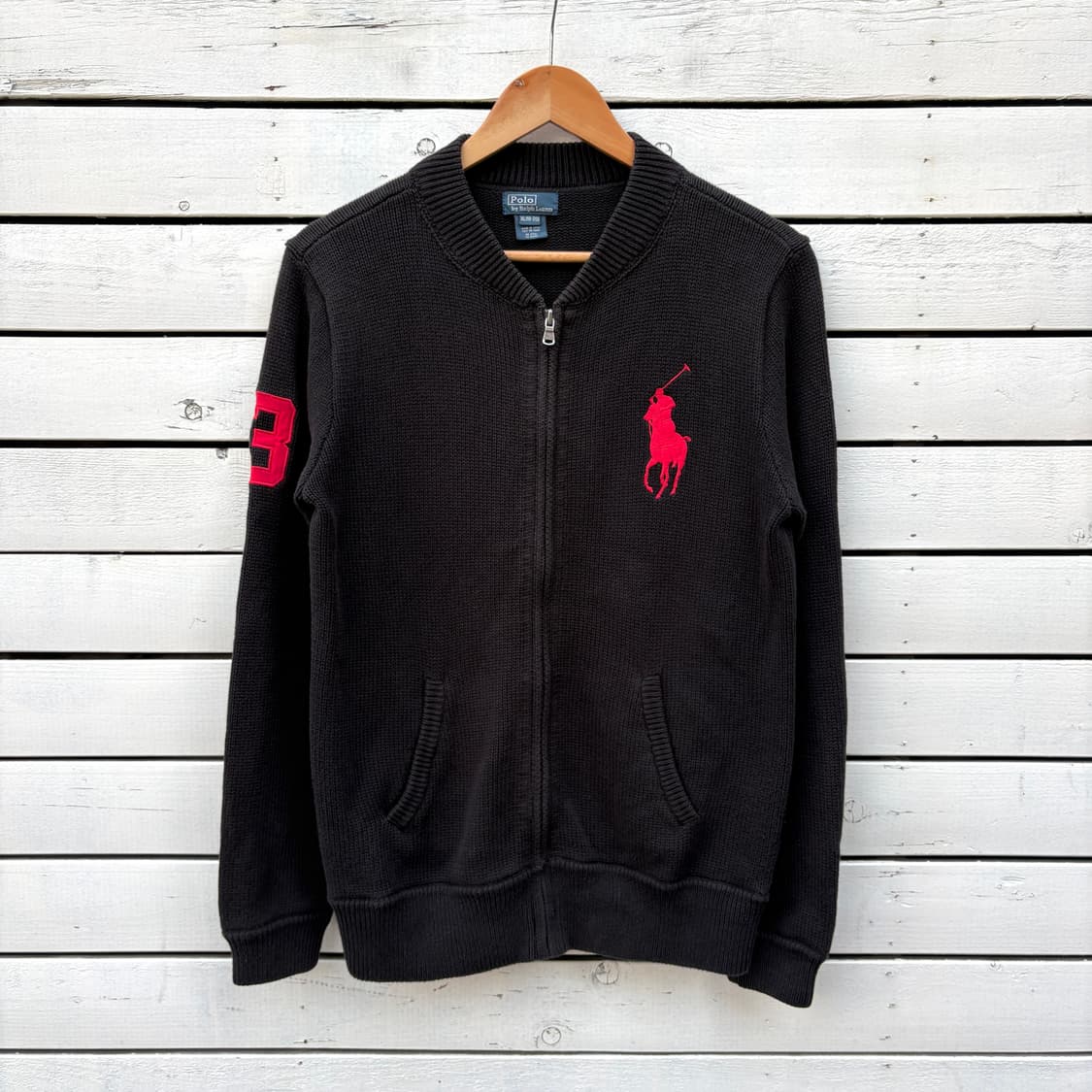 Polo 폴로 빅포니 니트 집업 상품이미지1