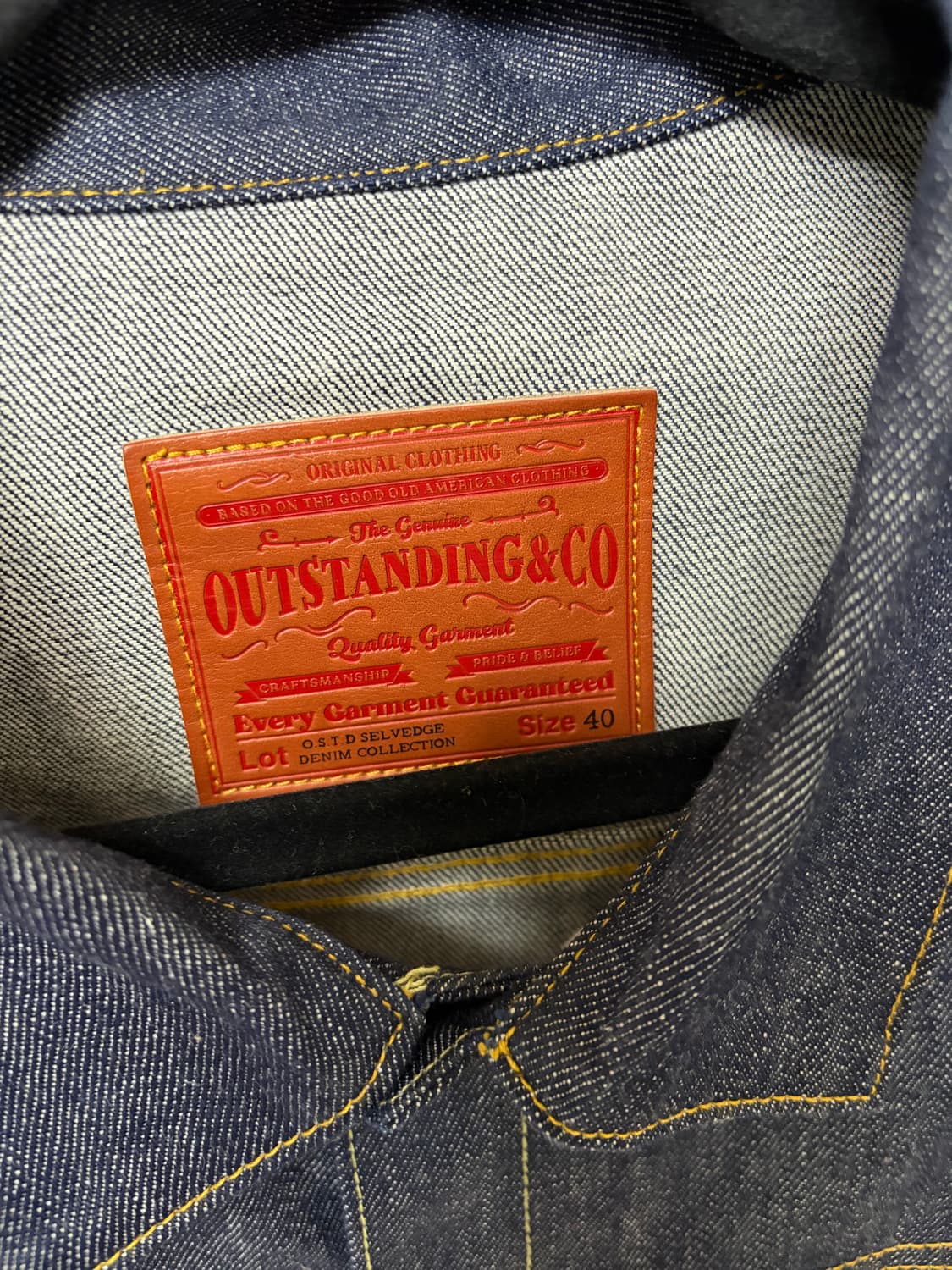 아웃스탠딩 30s 셀비지 데님 자켓 상품이미지3