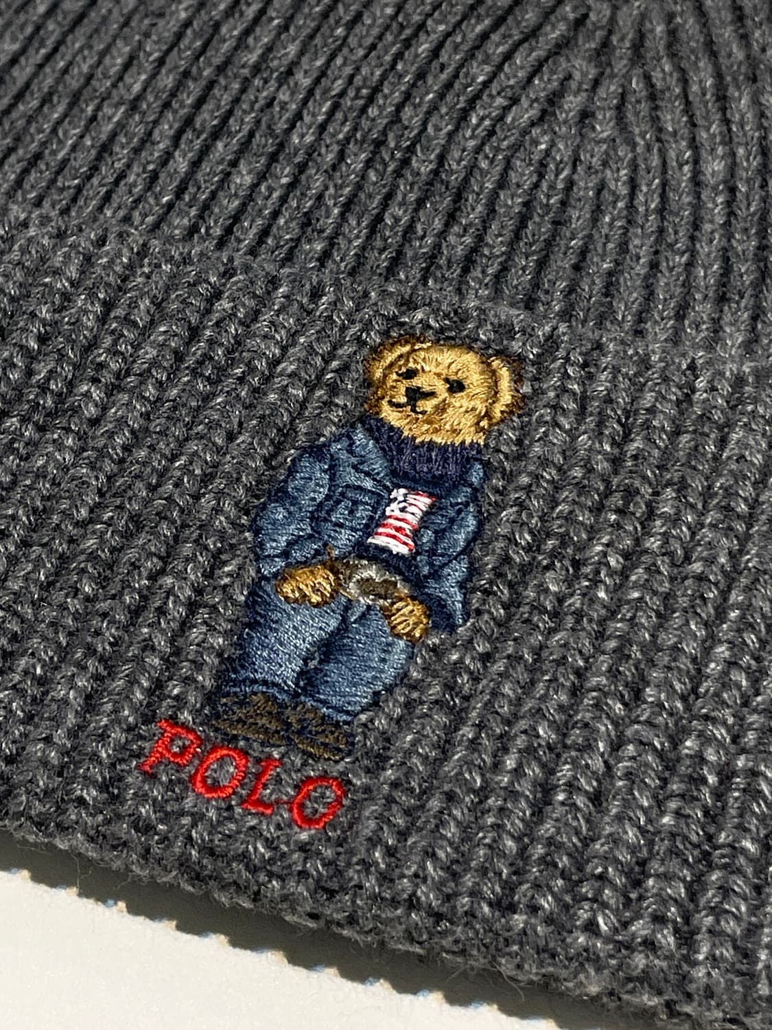 폴로 랄프로렌 베어 그레이 비니 미사용 새 상품 A1543 상품이미지2