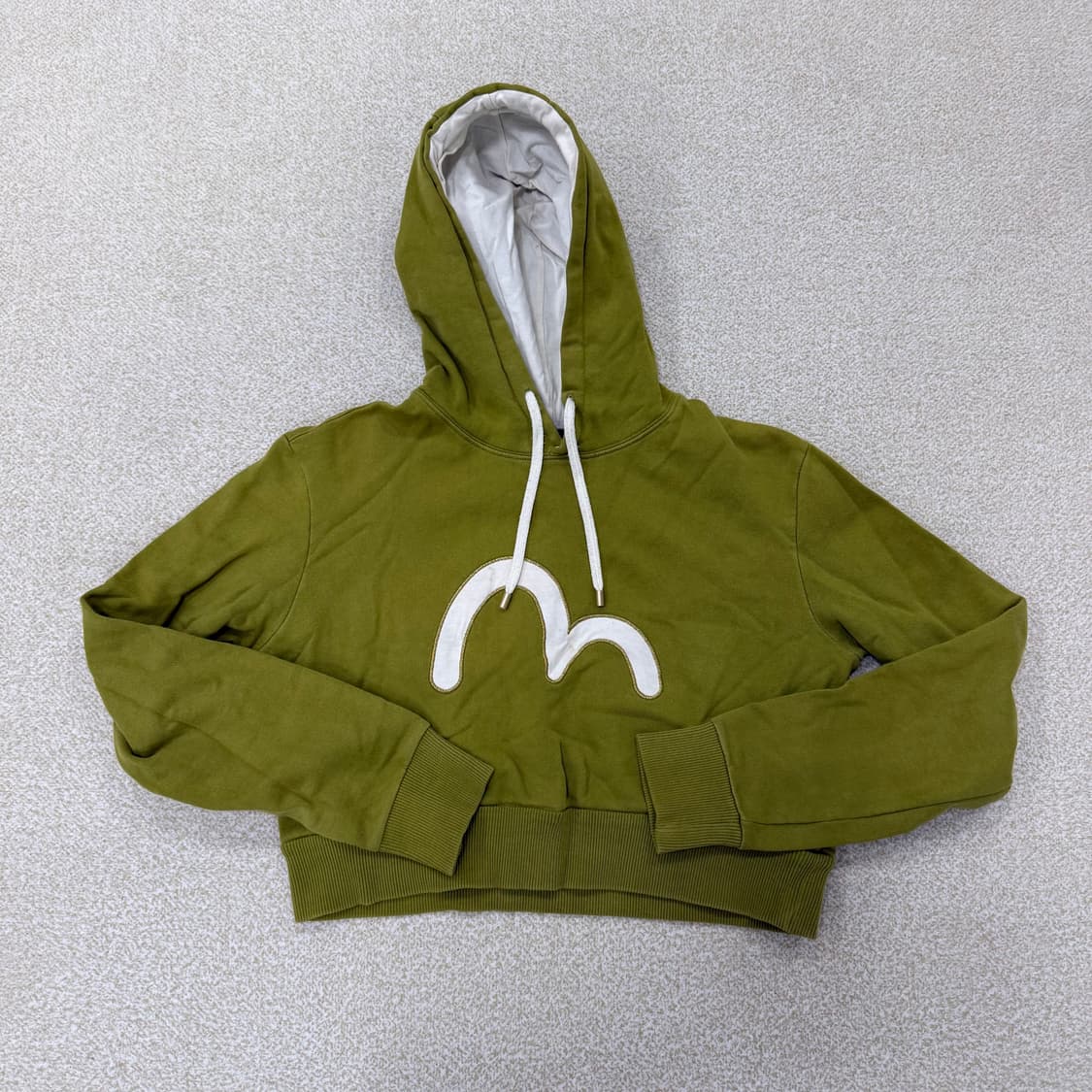 M 에비수 여성 빅로고 크롭 후드티 0128T1 상품이미지1