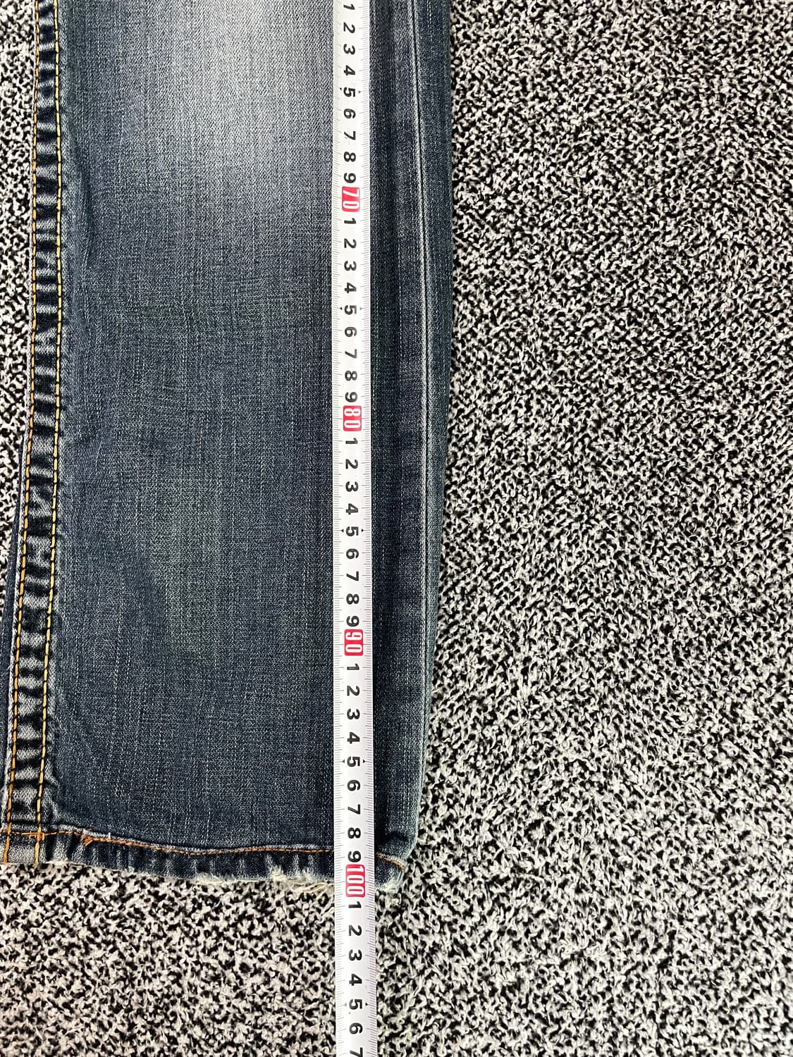 빈티지9. 트루릴리젼 레인보우 조이 로우라이즈 데님 팬츠 청바지 Y2K 상품이미지7