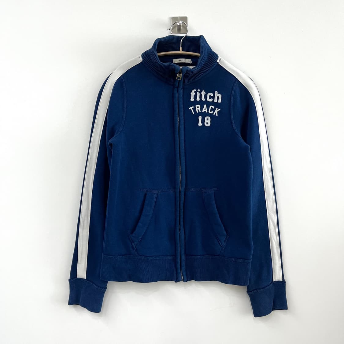 아베크롬비 자수로고 블루 트랙탑 집업 자켓 상품이미지2