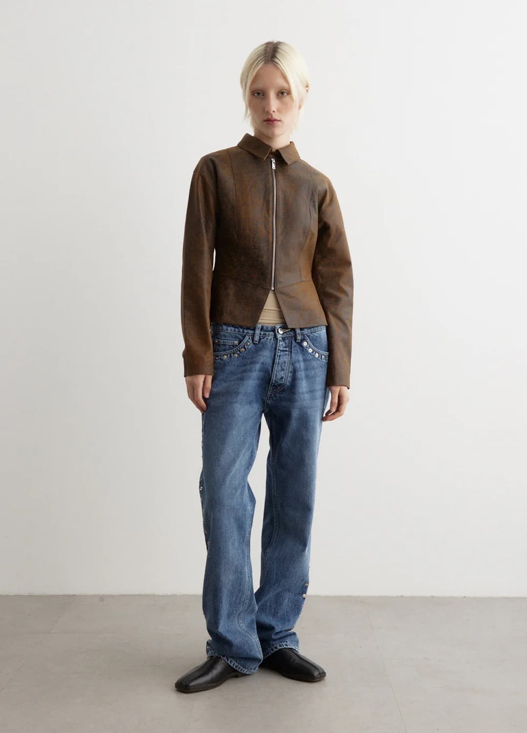 (새상품) 팔로마울 레더 자켓 상품이미지2