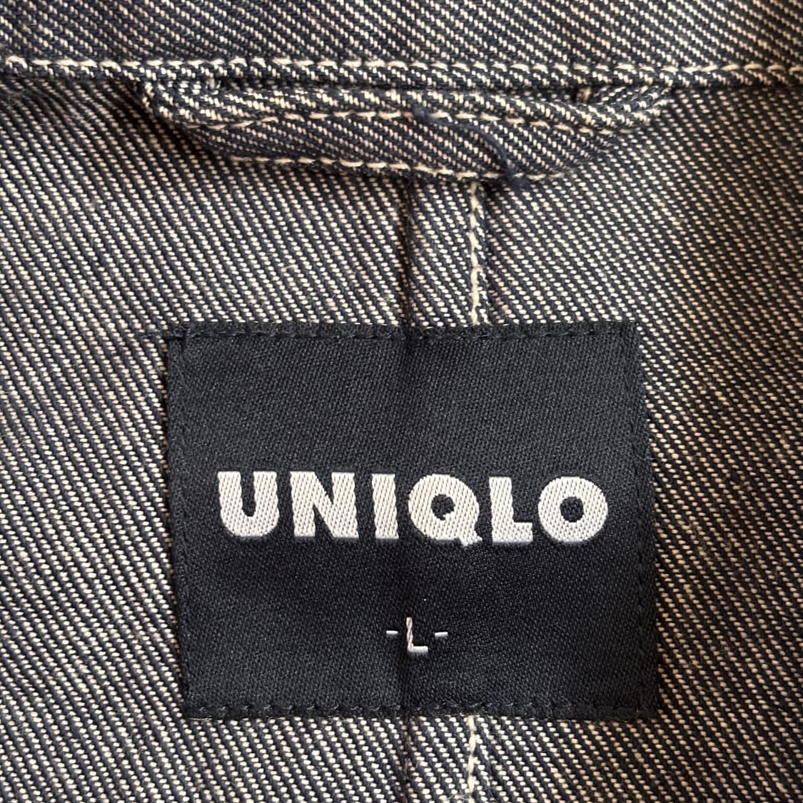 유니클로 L 메탈릭 그레이 워크 자켓 아메카지 일본판 데님 상품이미지4