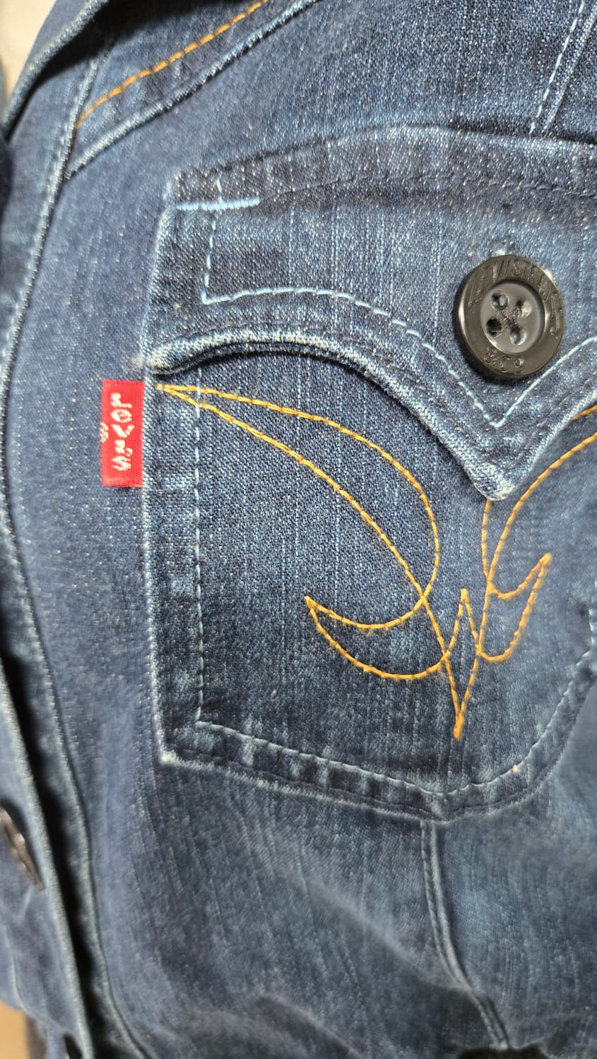 리바이스 카라배색 빈티지 데님자켓 상품이미지5