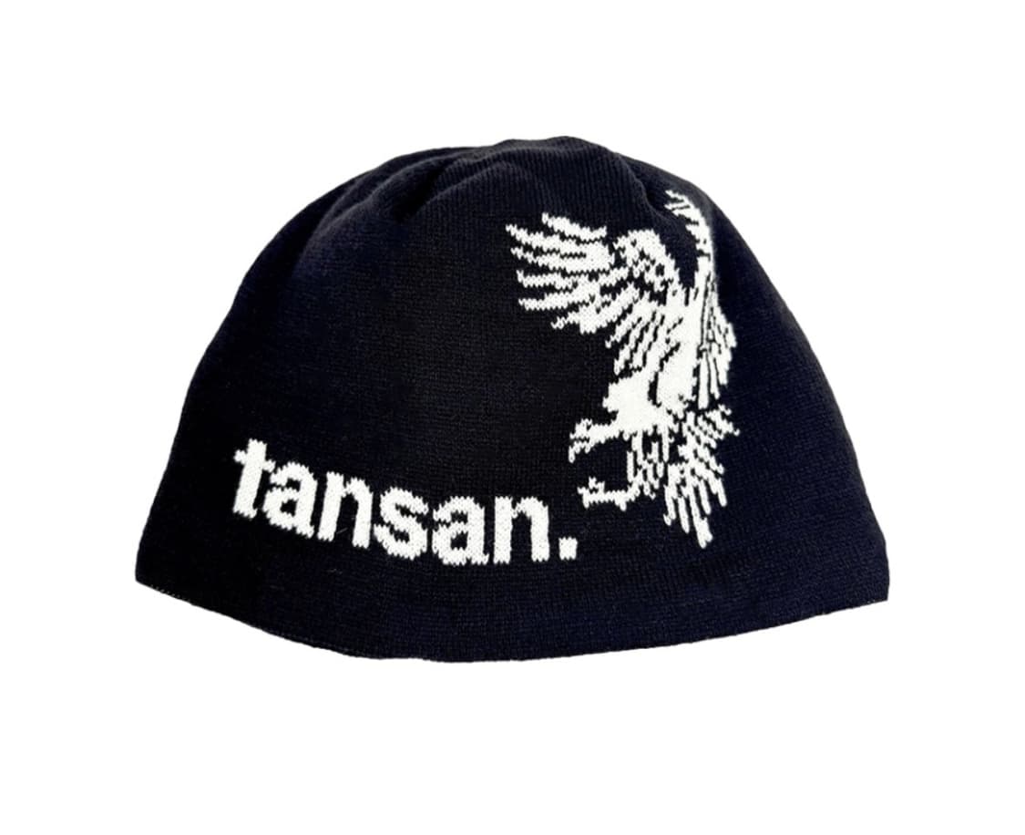 탄산마그네슘 자카드 벌처 비니 블랙 상품이미지1