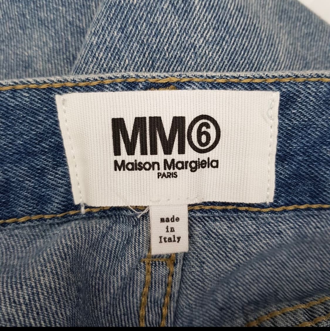 MM6 메종마르지엘라 페인트 디테일 와이드 데님 팬츠 36 사이즈 상품이미지4