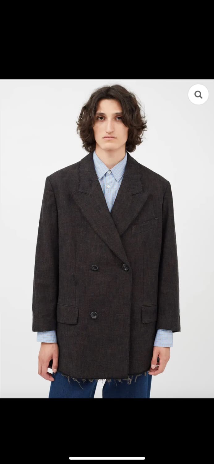 아크네 스튜디오 울 더블 브레스티드 블레이저/ EU 40 상품이미지7