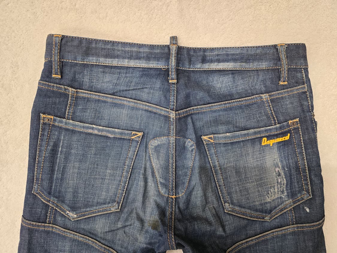 (정품) 디스퀘어드2 루키3 가죽덧뎀 바이커 싸이즈 32.  74LA03 상품이미지6