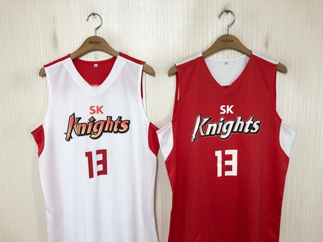 KBL 서울 SK나이츠 연습용유니폼/져지 105 #13(2벌일괄) 상품이미지1