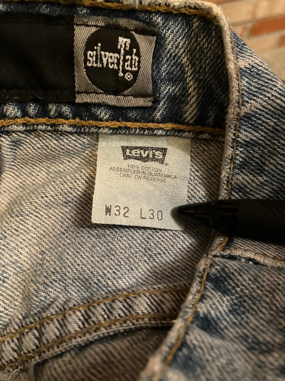 90s 빈티지 리바이스 실버탭 baggy 배기핏 데님 팬츠 상품이미지9