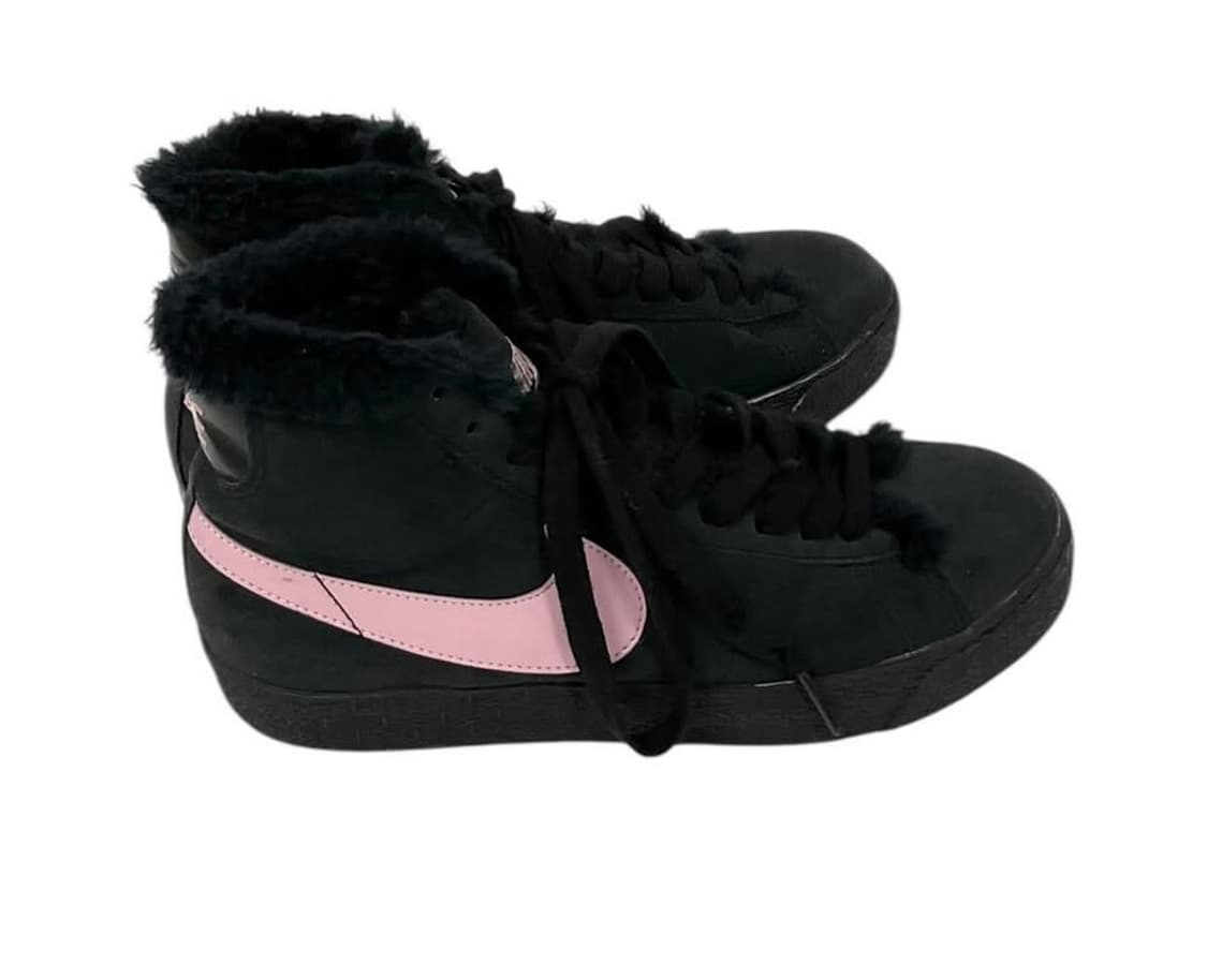 nike black fur shoes 상품이미지4