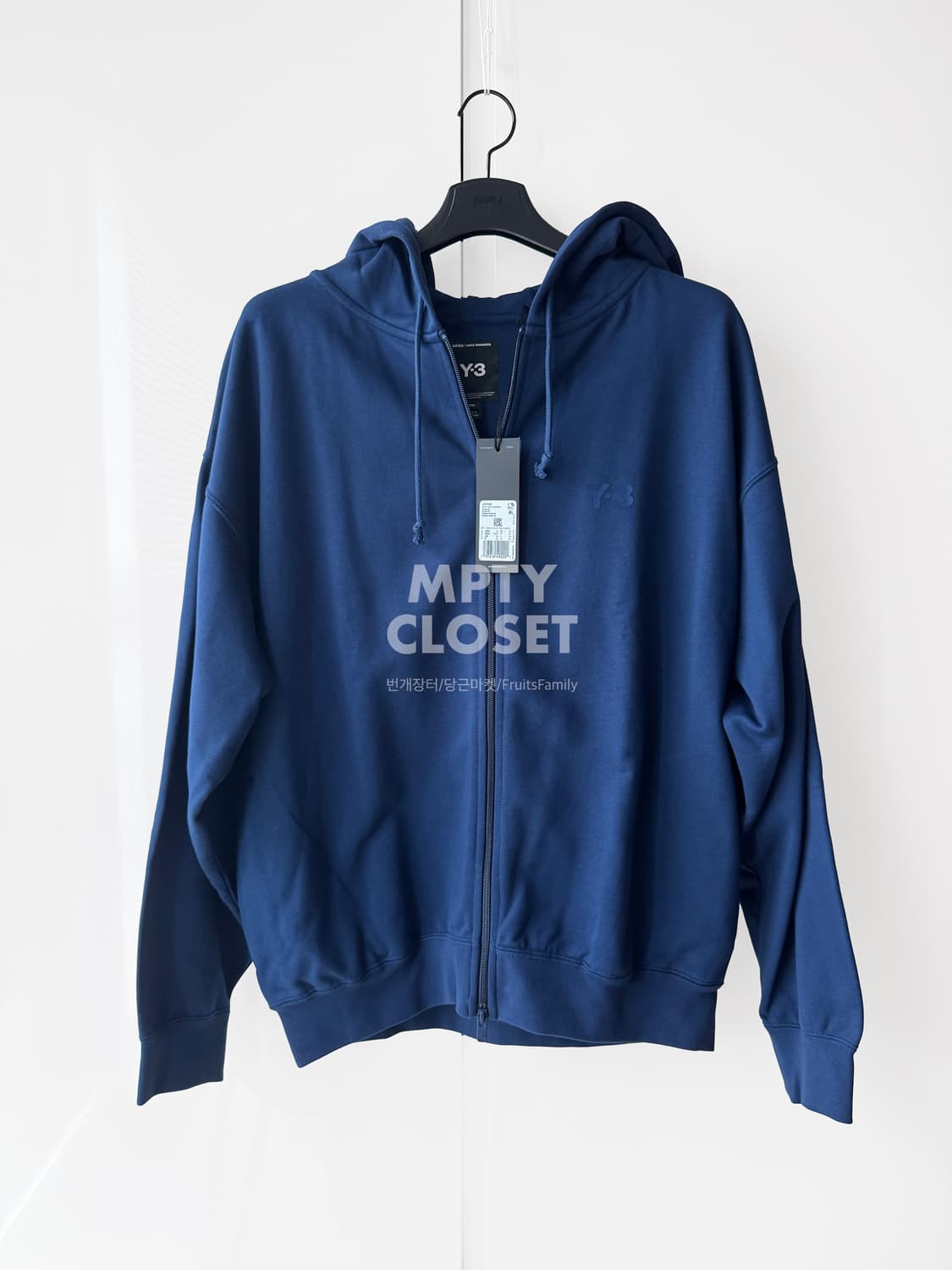 [M] Y-3 25ss M-fit 블루 후드 집업 요지야마모토 상품이미지3
