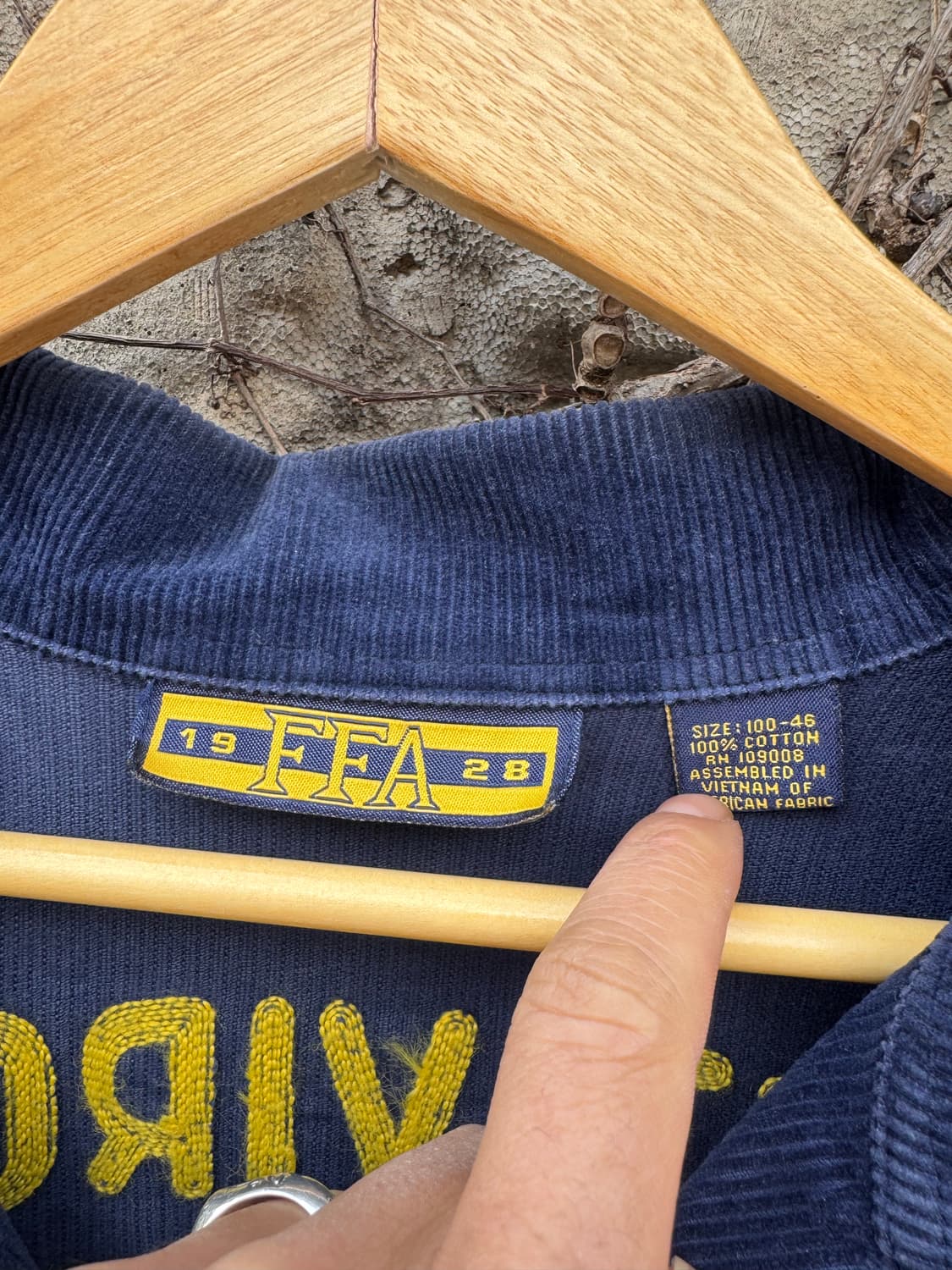 오리지널 빈티지 체인스티치 코듀로이 ffa 자켓 46 상품이미지6