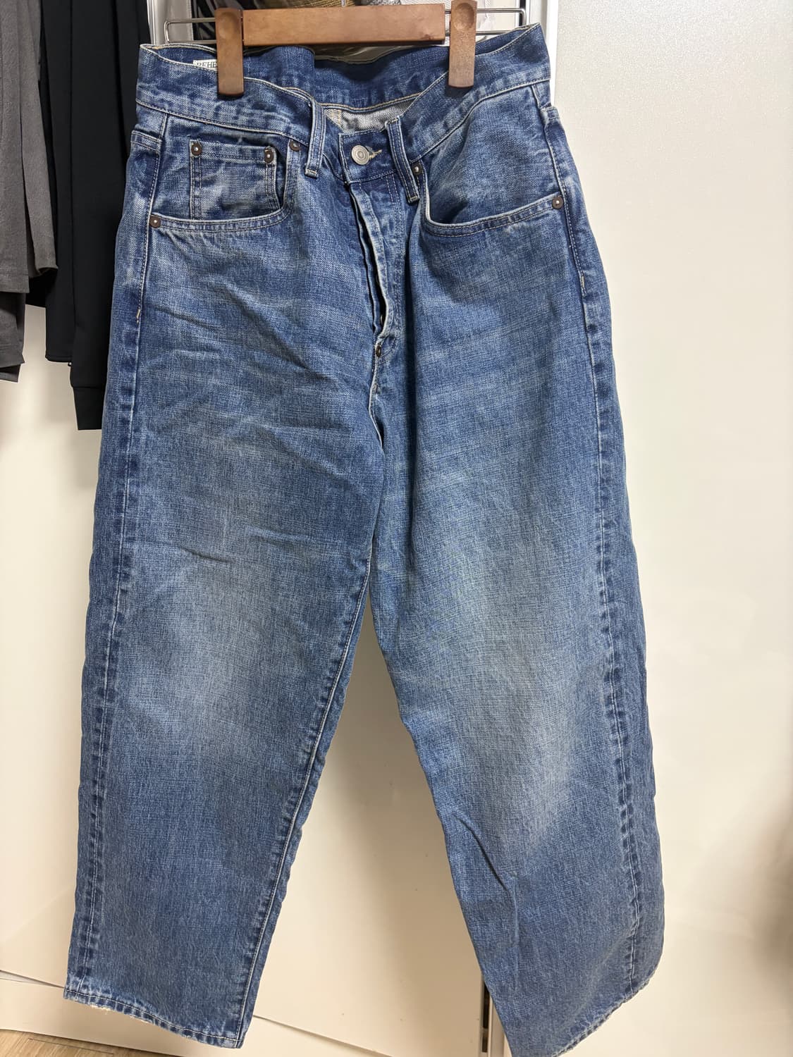 비헤비어 522C SELVEDGE DENIM PANTS 워시드블루 2 상품이미지1
