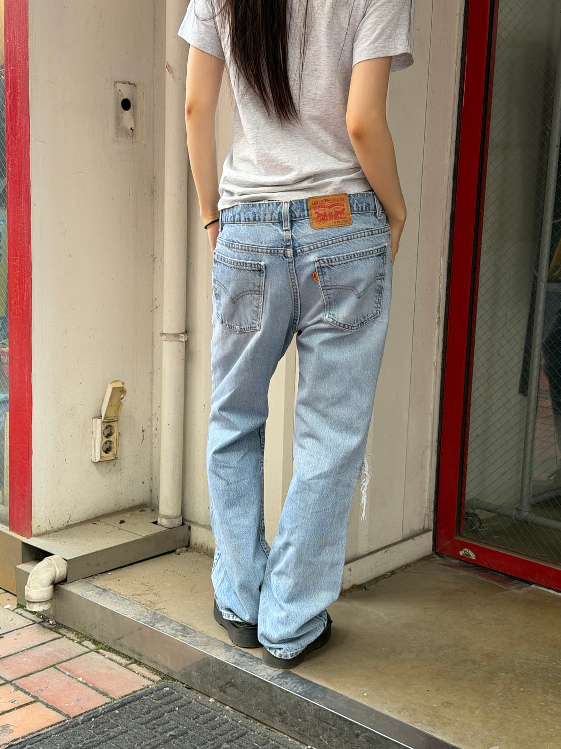 90's MADE IN USA 🇺🇸 리바이스 517 부츠컷 오렌지탭 상품이미지3