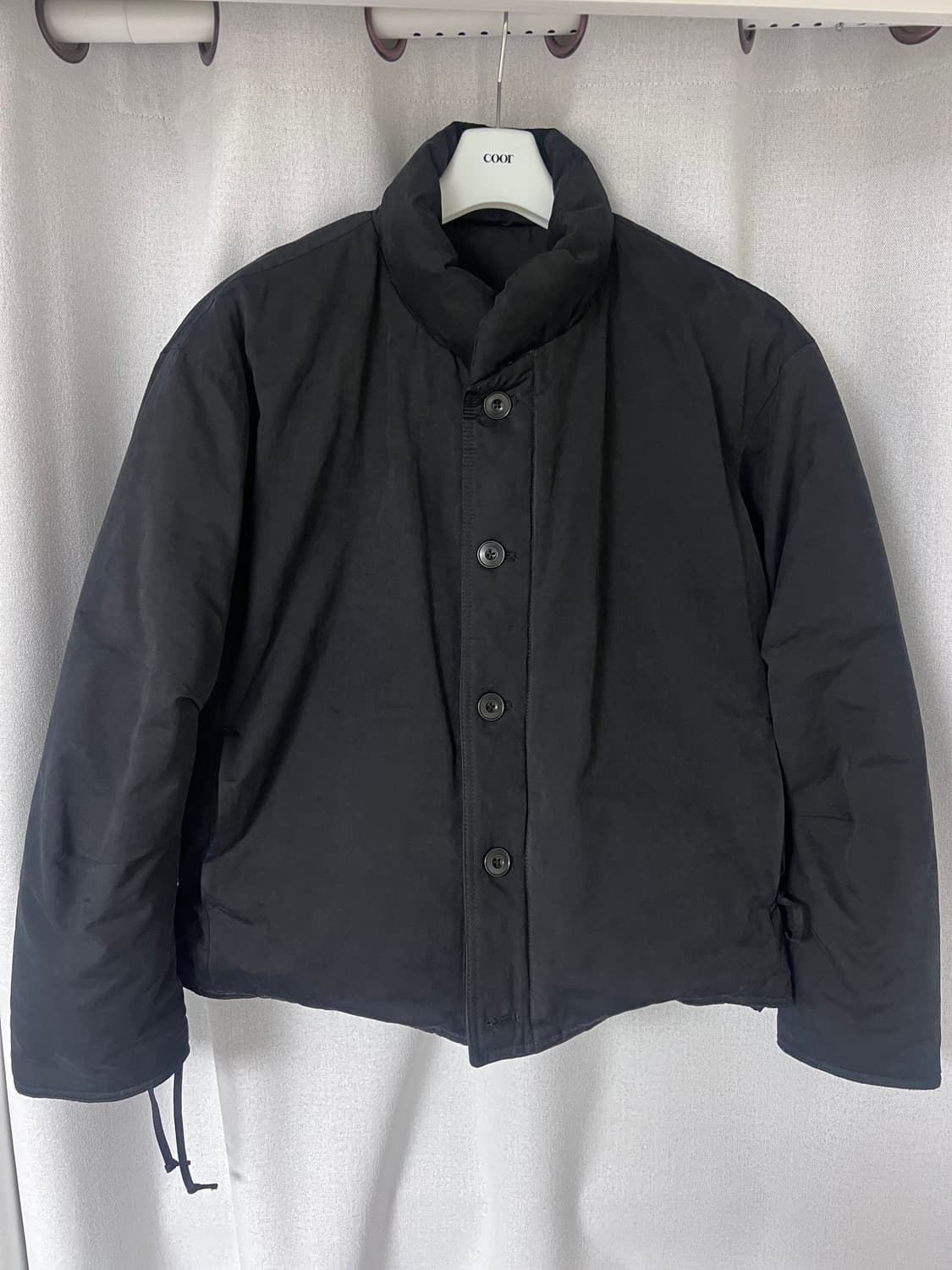 쿠어 플랙 구스다운 점퍼 블랙 S 상품이미지1