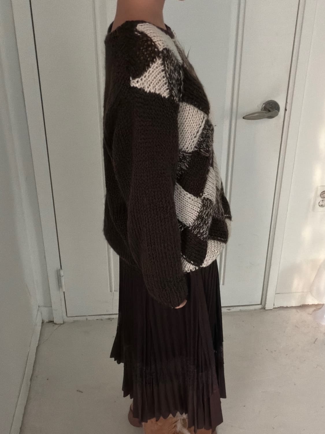 일본빈티지 브라운 스웨터 니트 상품이미지2