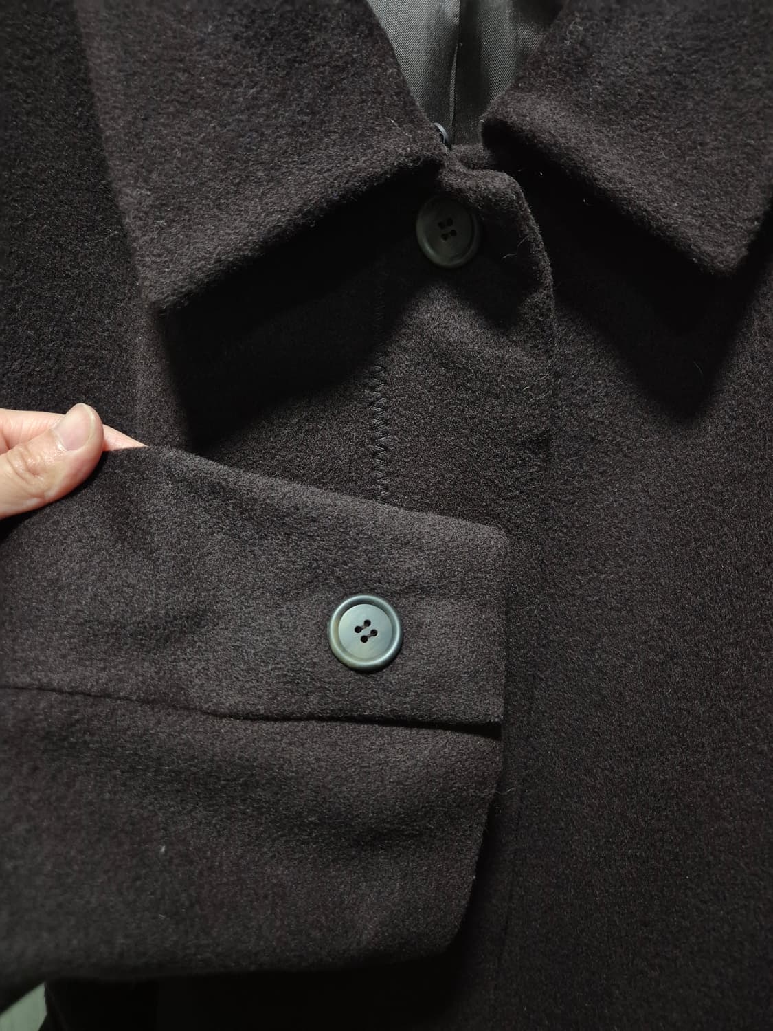 JPN빈티지.COMME CA ISM 브라운코트 상품이미지7