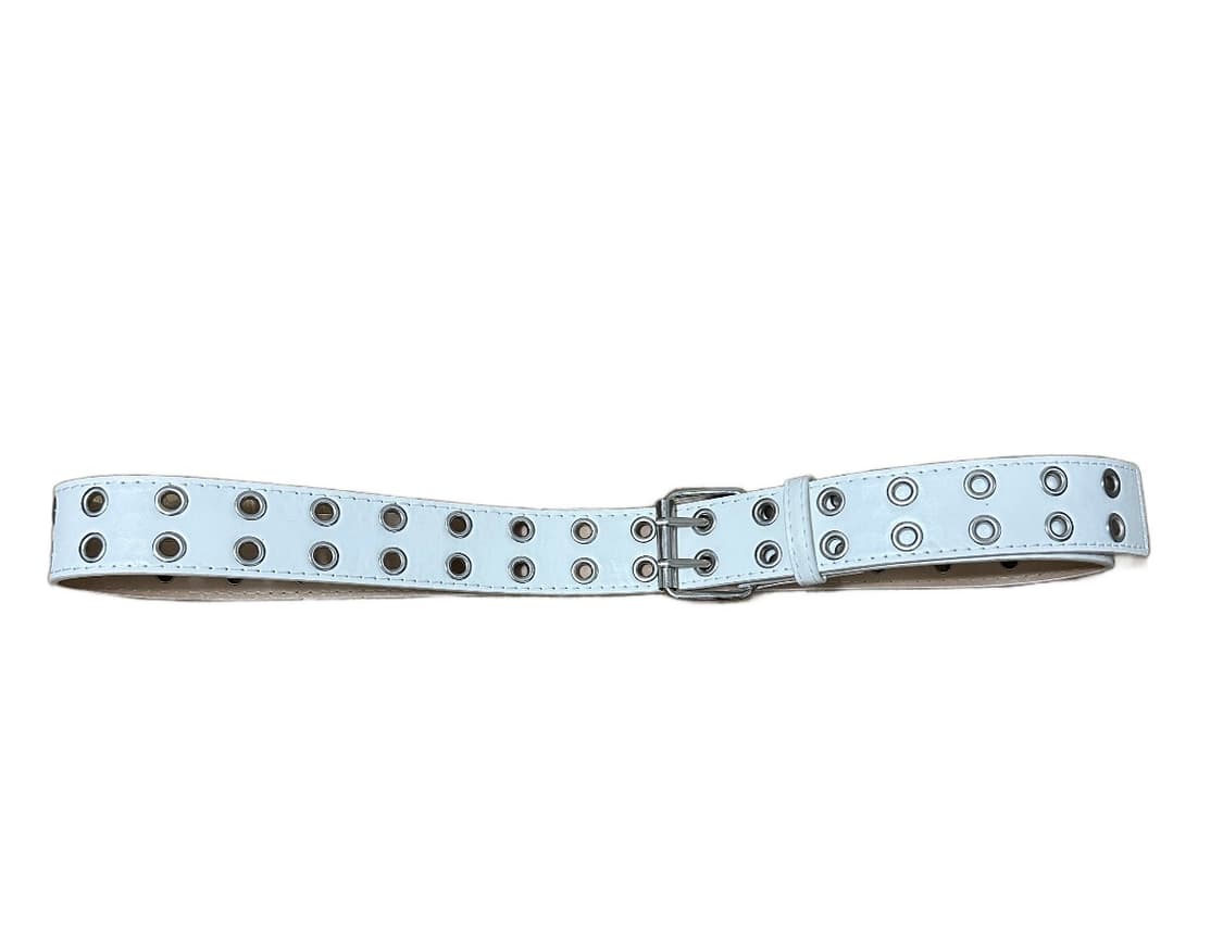 화이트 볼 스터드 웨스턴 가죽벨트 상품이미지2