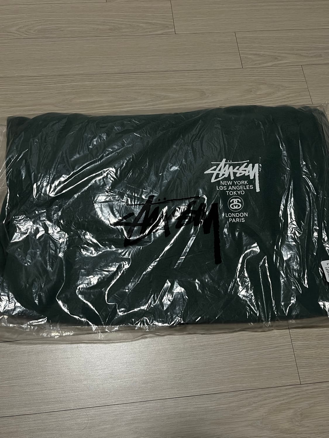 [XL]스투시 월드투어 후드 포레스트 그린 새상품 상품이미지2