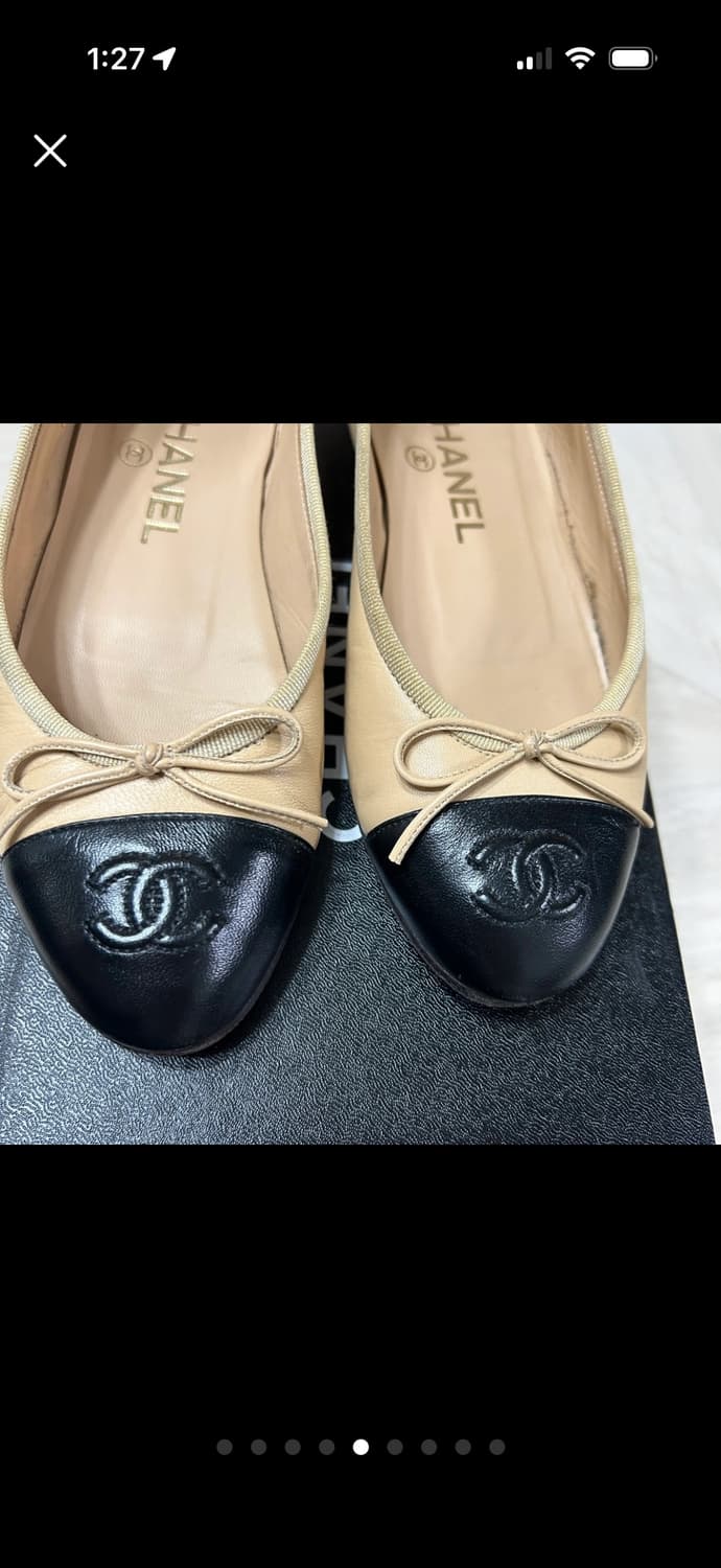 샤넬 발레리나 검베 플랫슈즈 34.5(225) 상품이미지5
