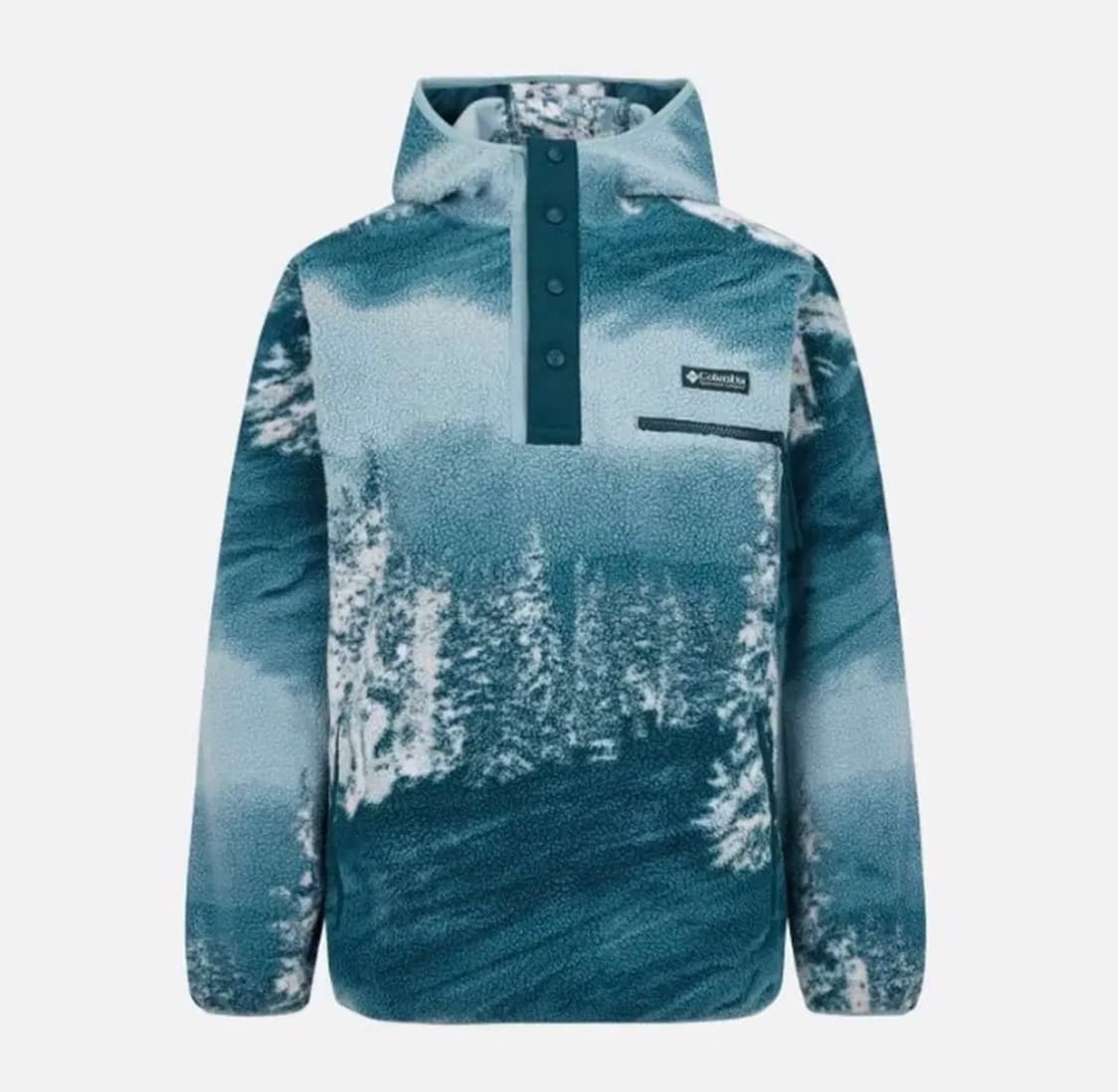 컬럼비아 헬베시아 후드 플리스 패턴 풀오버 상품이미지1