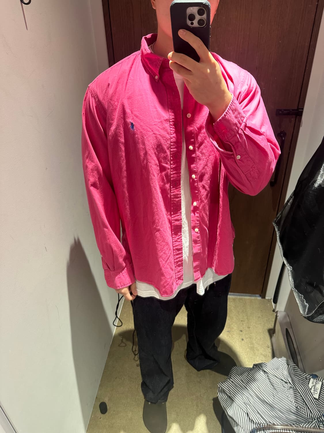 빈티지 폴로 셔츠 핑크 xxl 상품이미지1