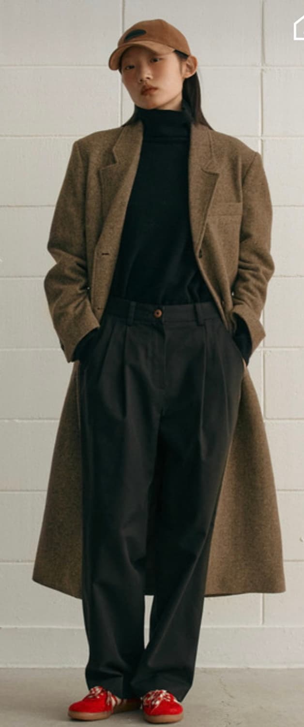 시엔느(sienne) roger 울 블랜드 코트 - 카키브라운 상품이미지3