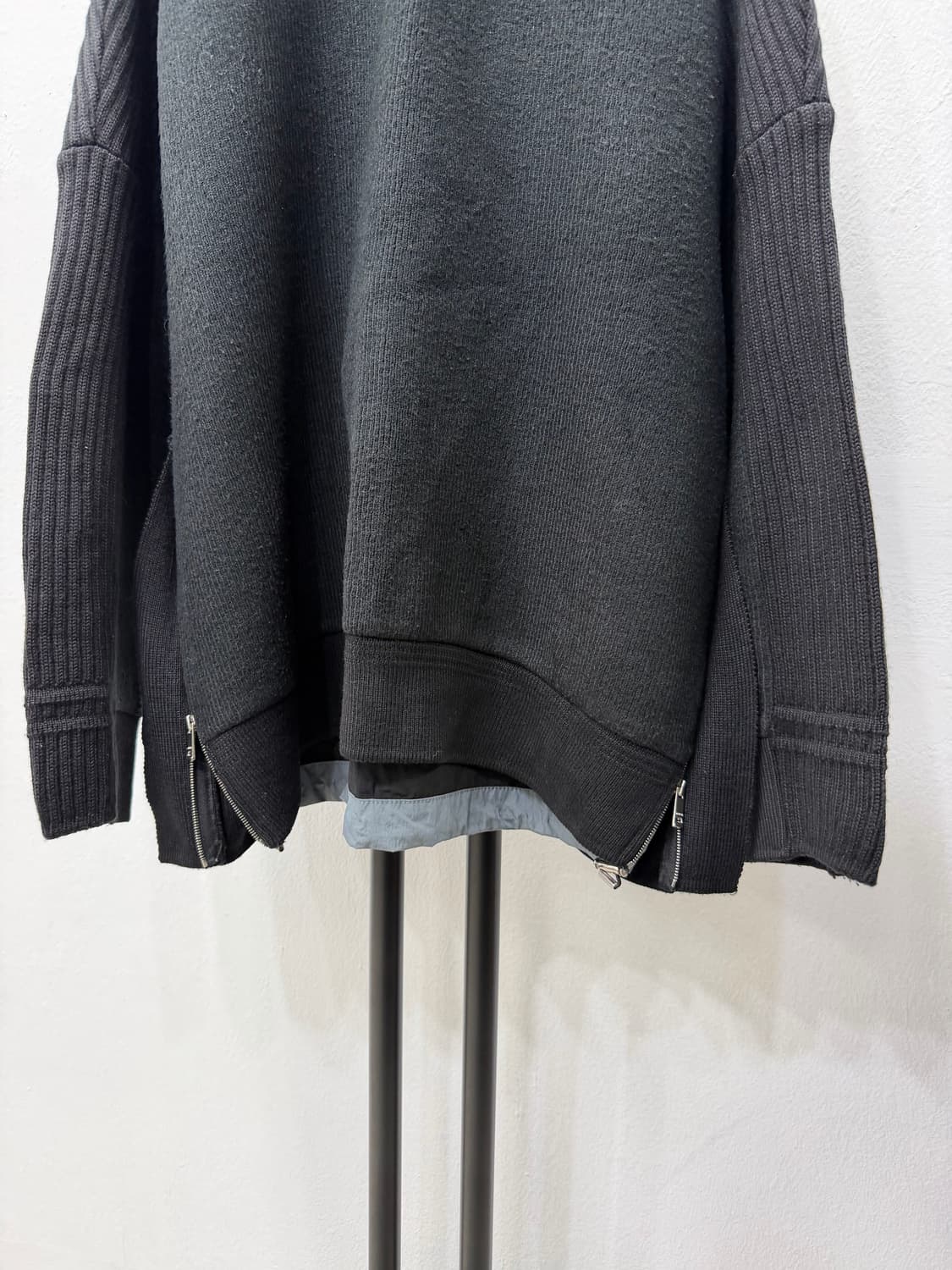 정품) 시스템옴므 한섬 21ss 이중 니트 맨투맨 100 상품이미지3