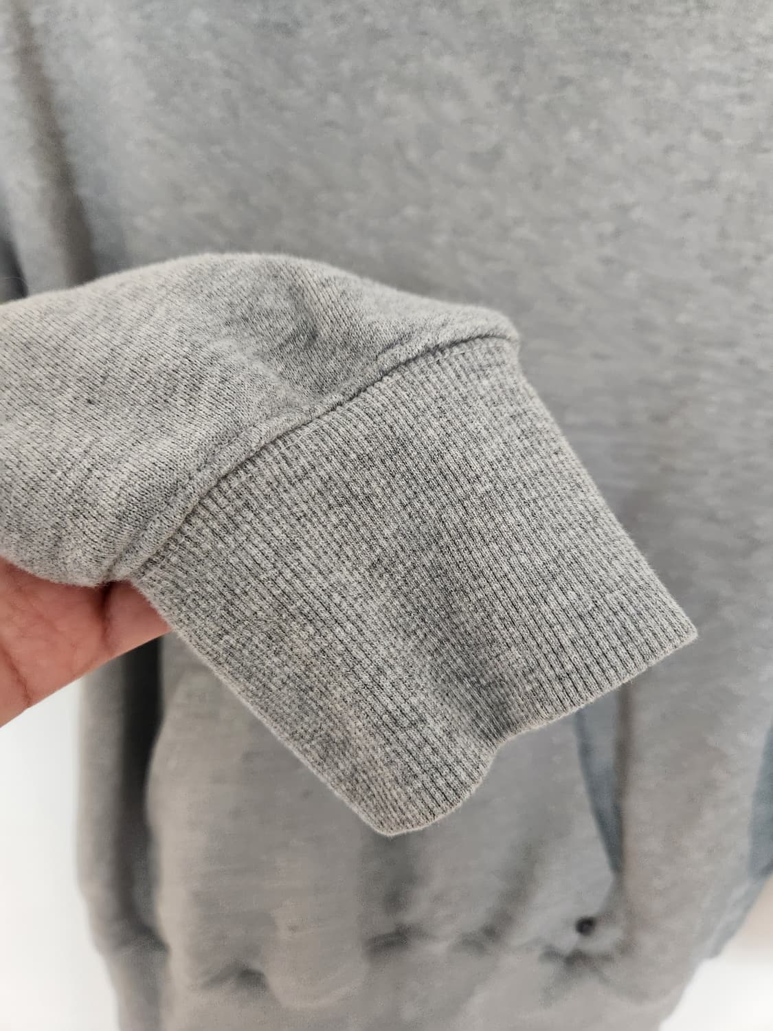 남자 오버핏 후드티 그레이 상품이미지3