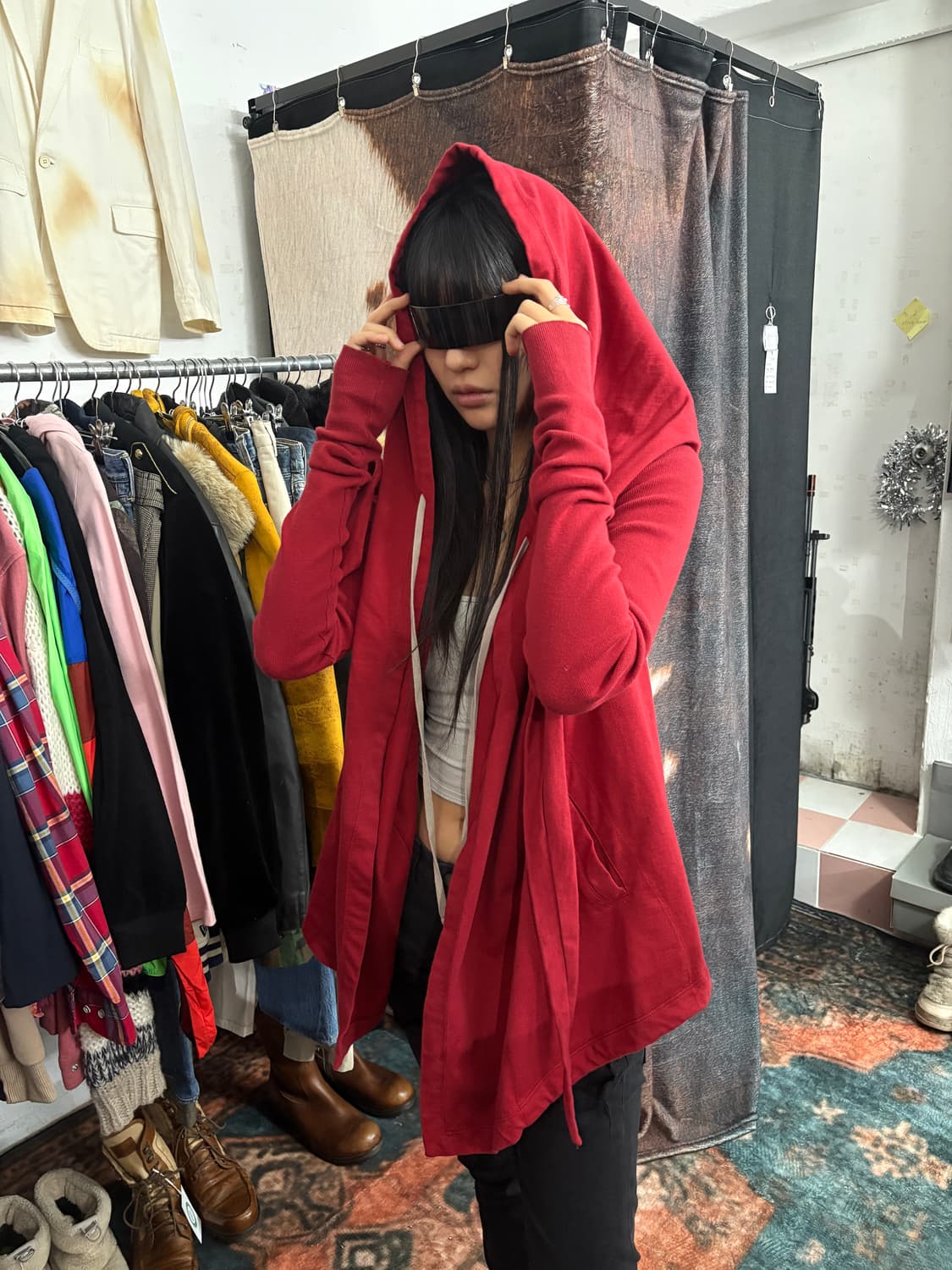 TTF✳️릭오웬스 랩 후디 상품이미지1