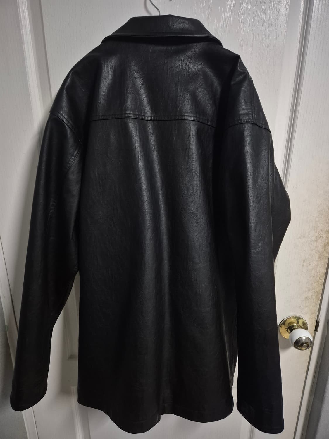 파르티멘토 에이징 레더 프렌치 워크자켓 블랙 L 상품이미지2