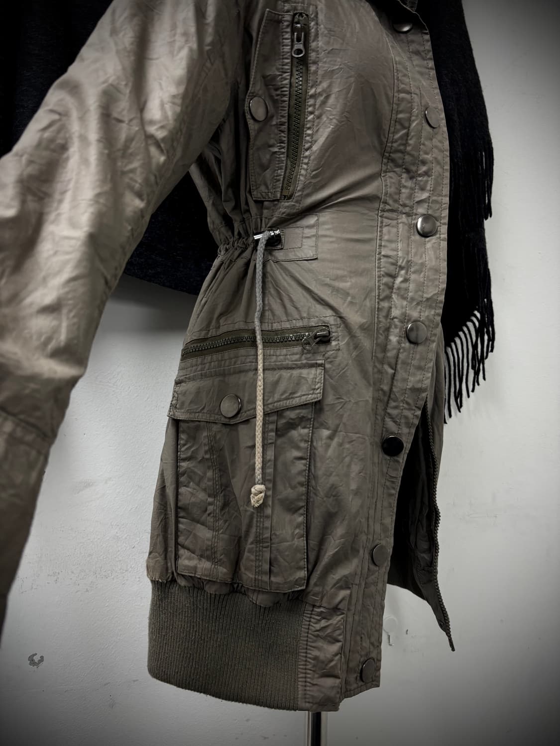 Y2K Multi Pocket 2-way Bono-Hoodie Jacke 상품이미지4