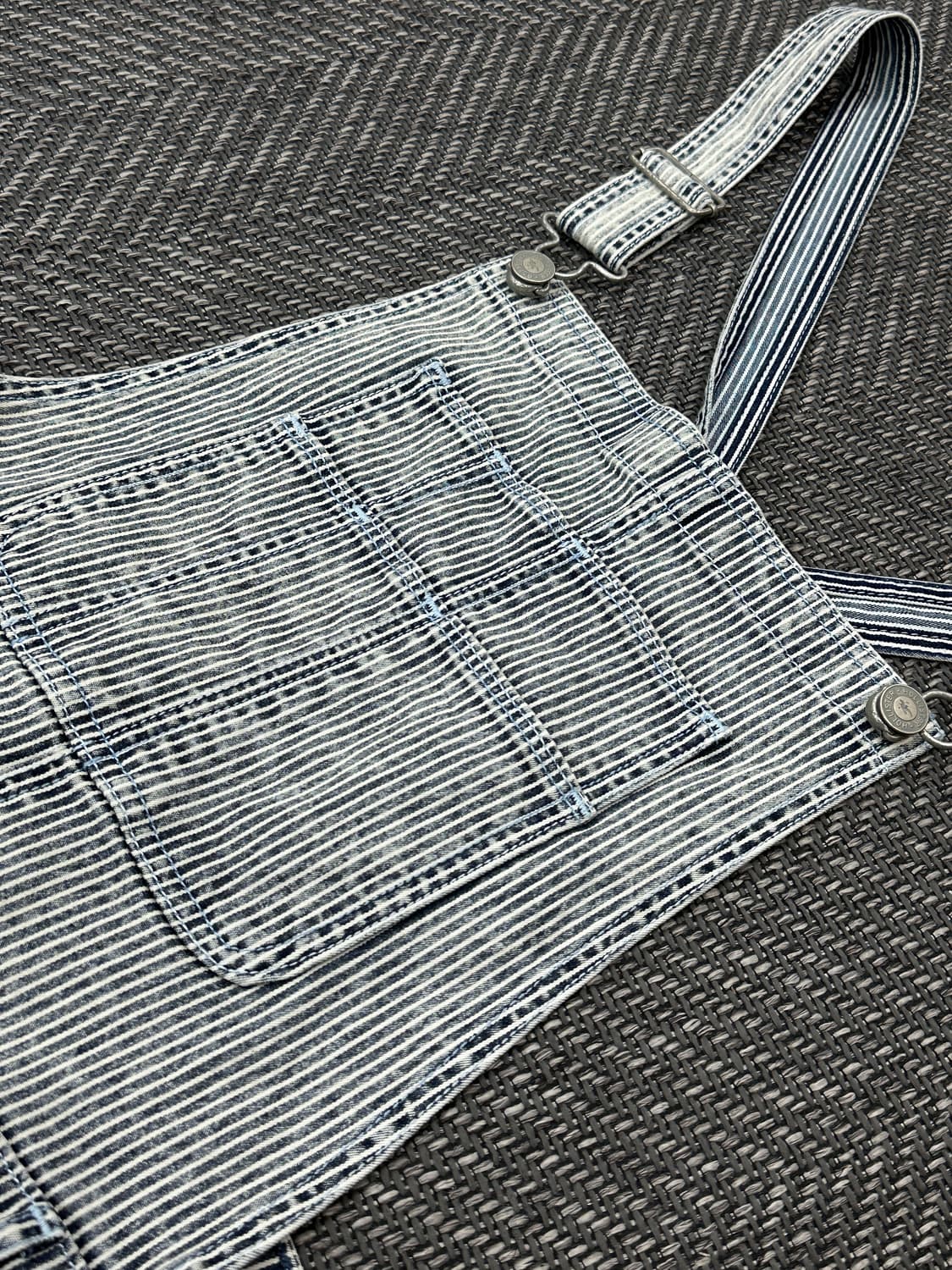 홀리스터 데님 스트라이프 오버롤 상품이미지2